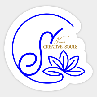 Noemi Creative Souls Blue Sticker